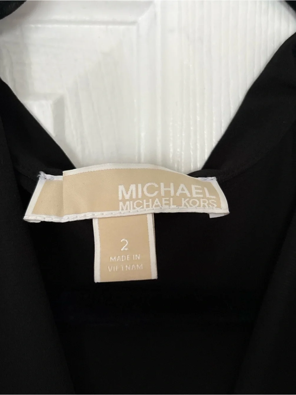 Michael Kors Black Jersey Wrap Maxi Dress with Gold Logo Plate Size 2